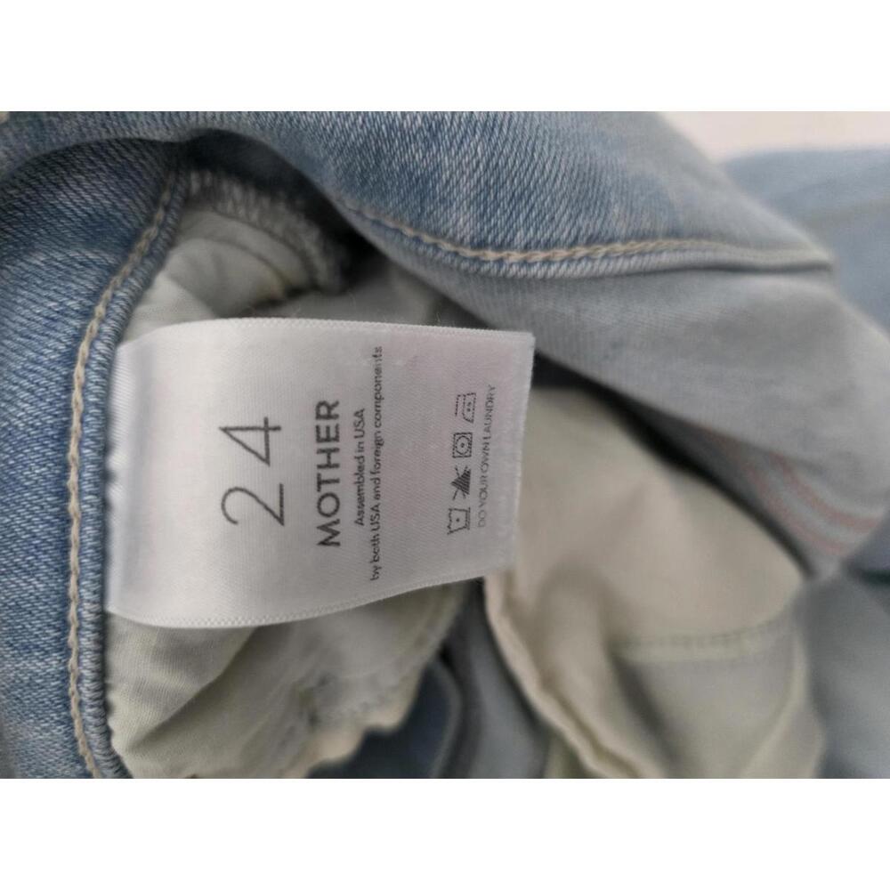 Mother Rambler Zip Ankle Fray in Chill Pill Size 24 - Picture 9 of 9